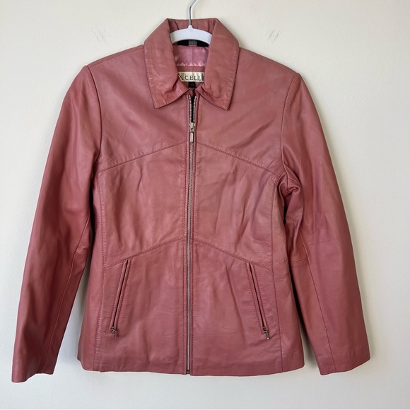 Vintage Excelled Pink Leather Jacket - Picture 1 of 7